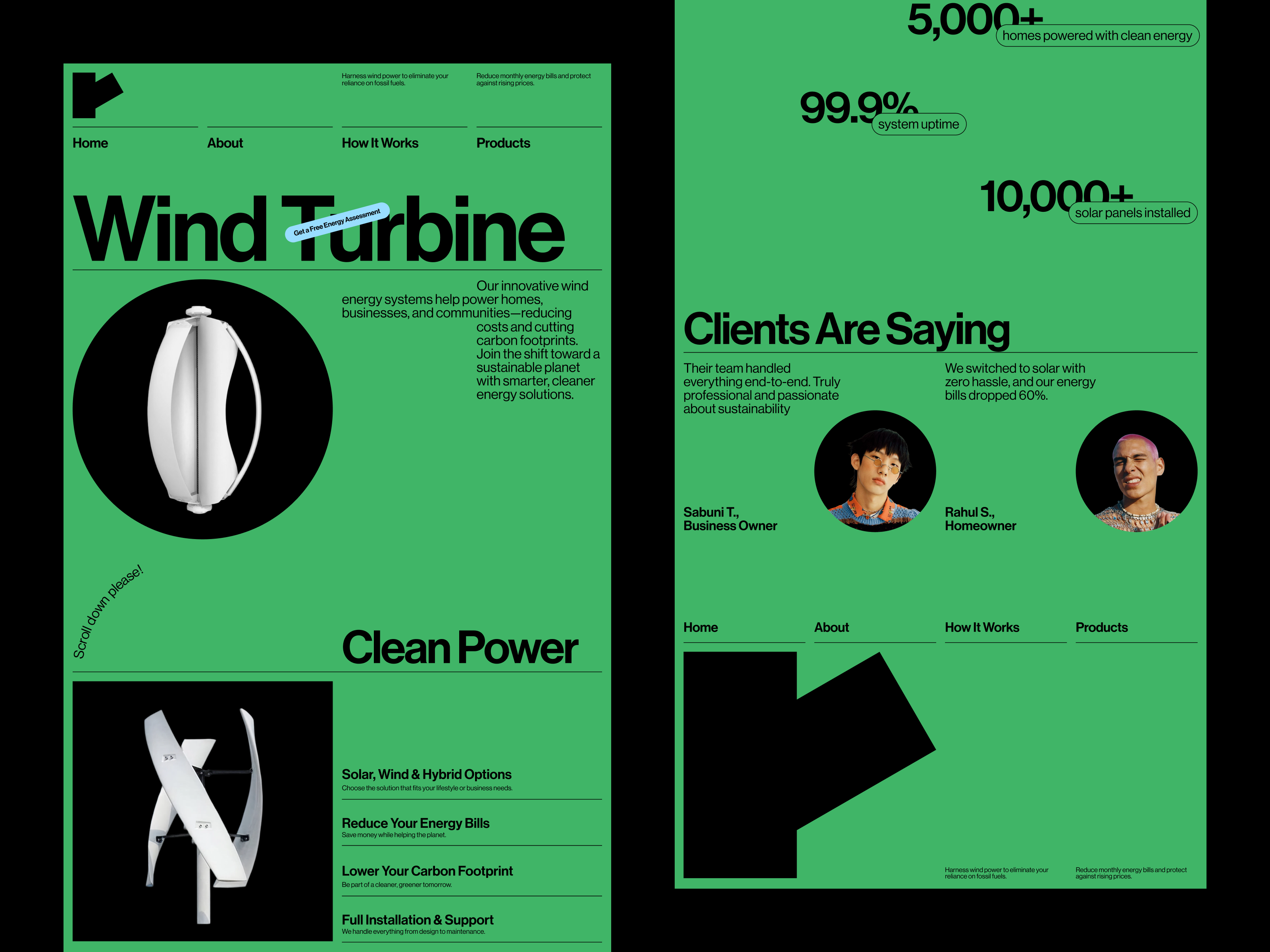 Example of Premium UI UX Design For Website Design