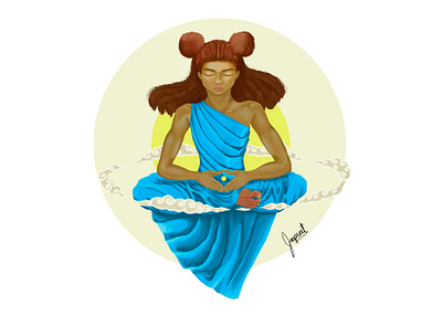 Character Design character characterdesign design illustration meditation photoshop