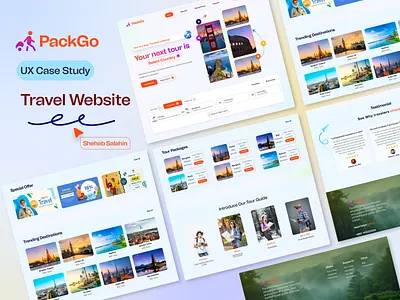 PackGo - Travel Website app branding dailyui dashboarddesign design packgo responsive web design responsive website tours and travel website travel website ui uidesign user interface design web application web design website design