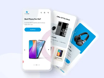 eCommerce for a Mobile store agency app cell clean creative design ecommerce figma mobile design mobile phone phone shop store ui ux web design
