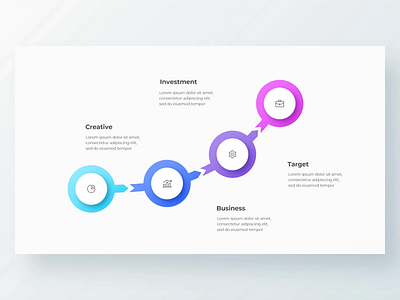 Animated PowerPoint Infographic animated arrows circle design infografity infographic powerpoint ppt template template