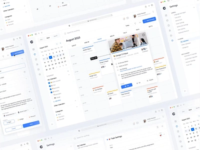 Calendar - Dashboard Design animation appointment branding calendar case study clean dashboard design dipa inhouse graphic design illustration meeting motion graphics schedule task ui ux web app web design website