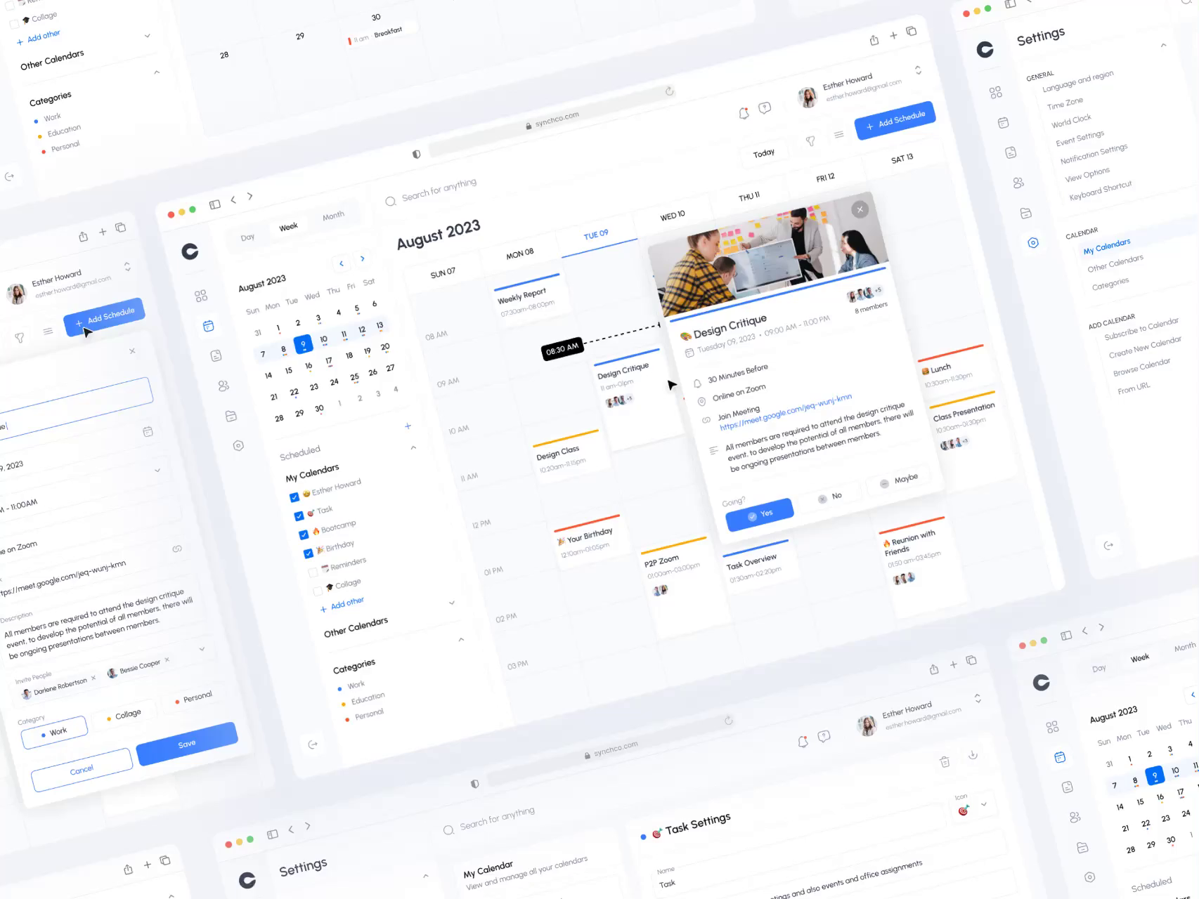 Calendar Dashboard Design by Dipa UI/UX for Dipa Inhouse on Dribbble