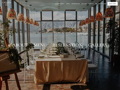 Caverta - Dine Restaurant Design bistro business cafe chef design dine dining events food gallery menu pastry portfolio reservation restaurant seafood theme ui ux wordpress
