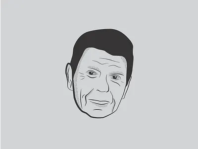 Ronald Reagan @linescurveshapes adobe adobe illustrator design fan art graphic design icon illustration ronald reagan us president vector vector art vector illustration