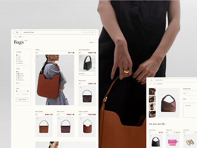 E-commerce Bag Store. Redesign Concept — 03 bags catalogue fashion figma minimalism product page ui ux ux ui