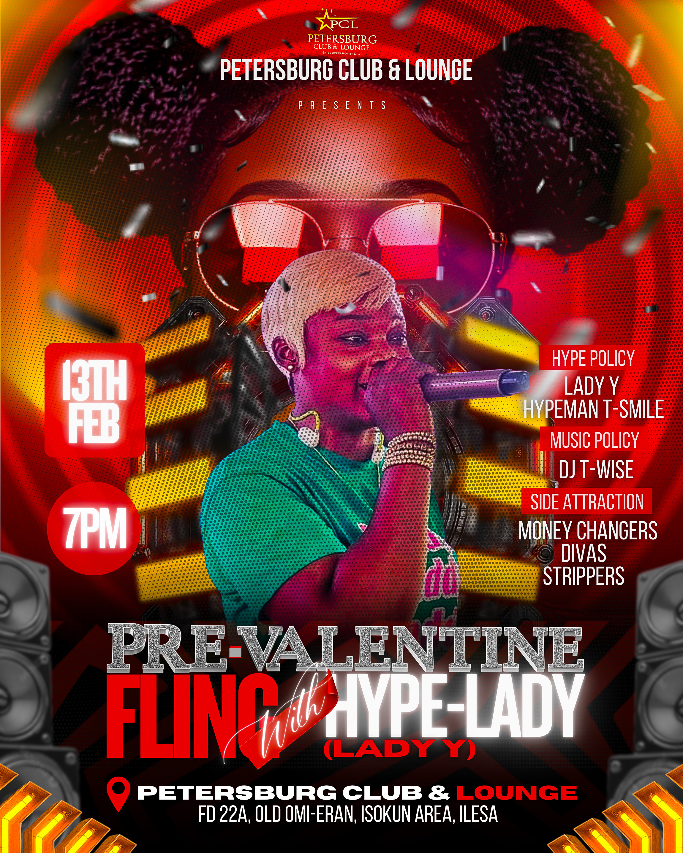 Night Club Poster Design brand identity branding design flyer graphic design nightclub design poster