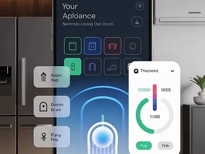 SmartHome Control – Intuitive Appliance UI animation branding graphic design logo mobile ui ui