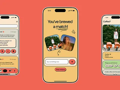 coffee? — app concept app app concept app design app ui branding dating app design networking app ui