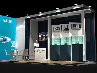 Yatch Stand 3d graphic design