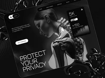 NeoGuardian: Protect Your Privacy 2025 ai creative dark darkui data design fashion graphic design interface modern shot startup style ui web web3.0 webdesign website ybersecurity