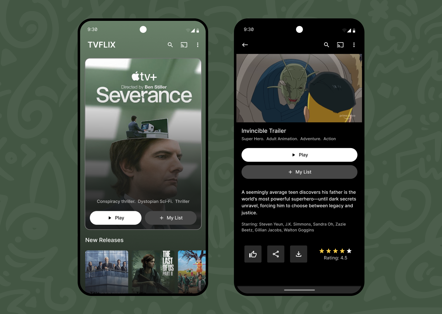 #DailyUI - TV App daily ui dailyui mobile app tv app