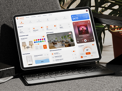 Smart Home Dashboard dashboard dashboard design home home automation house iot product product design smart smart home smart system ui ui design web app