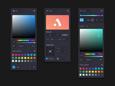 Amber Background Picker amber background color picker design system gradient picker picker web builder web editor