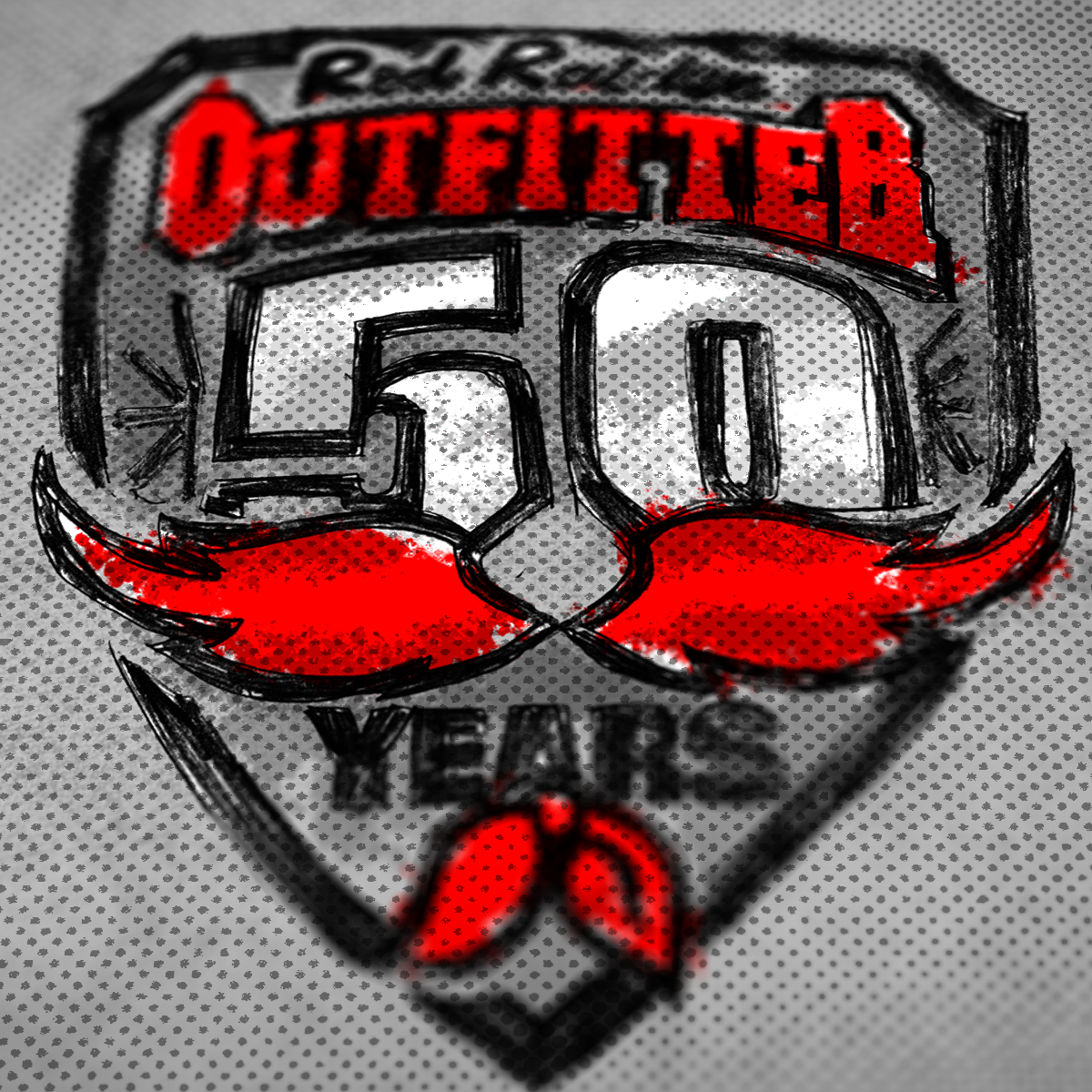 Anniversary Sketch 50 anniversary branding design graphic design illustration lockup logo mascot shild sports type