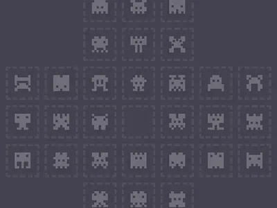 Creatures - puzzle web game animation app game graphic design ui website