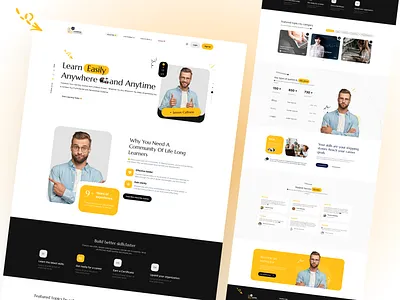 Personal Education Website Design for Online Educators course design online education online educator personal portfolio ui ui design ui ux uidesign webdesign website design website ui design
