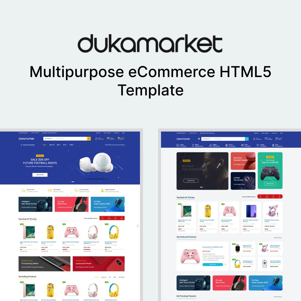 DukaMarket - Multipurpose eCommerce HTML5 Template clean ecommerce fashion store furniture store minimal store multipurpose responsive