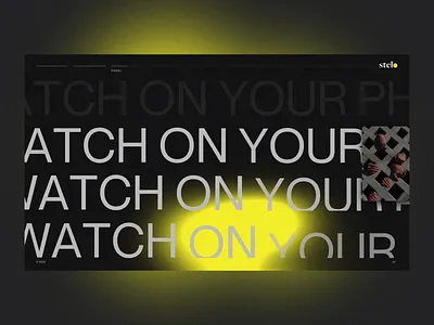 Stelo Stories animation clean design minimal typography ui ux web design