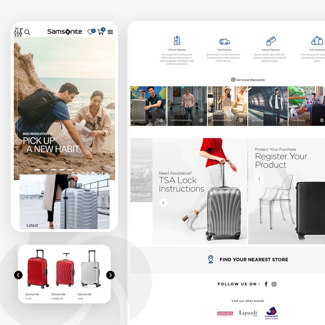 Transforming User Experience Revamping Samsonite site by Aj Thomas