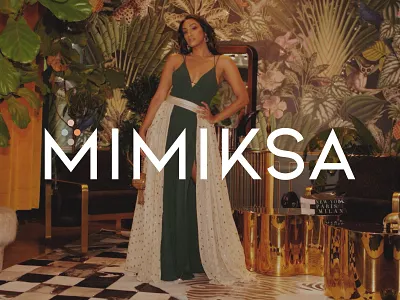 MIMIKSA Logo branding dress fashion indian logo design photography