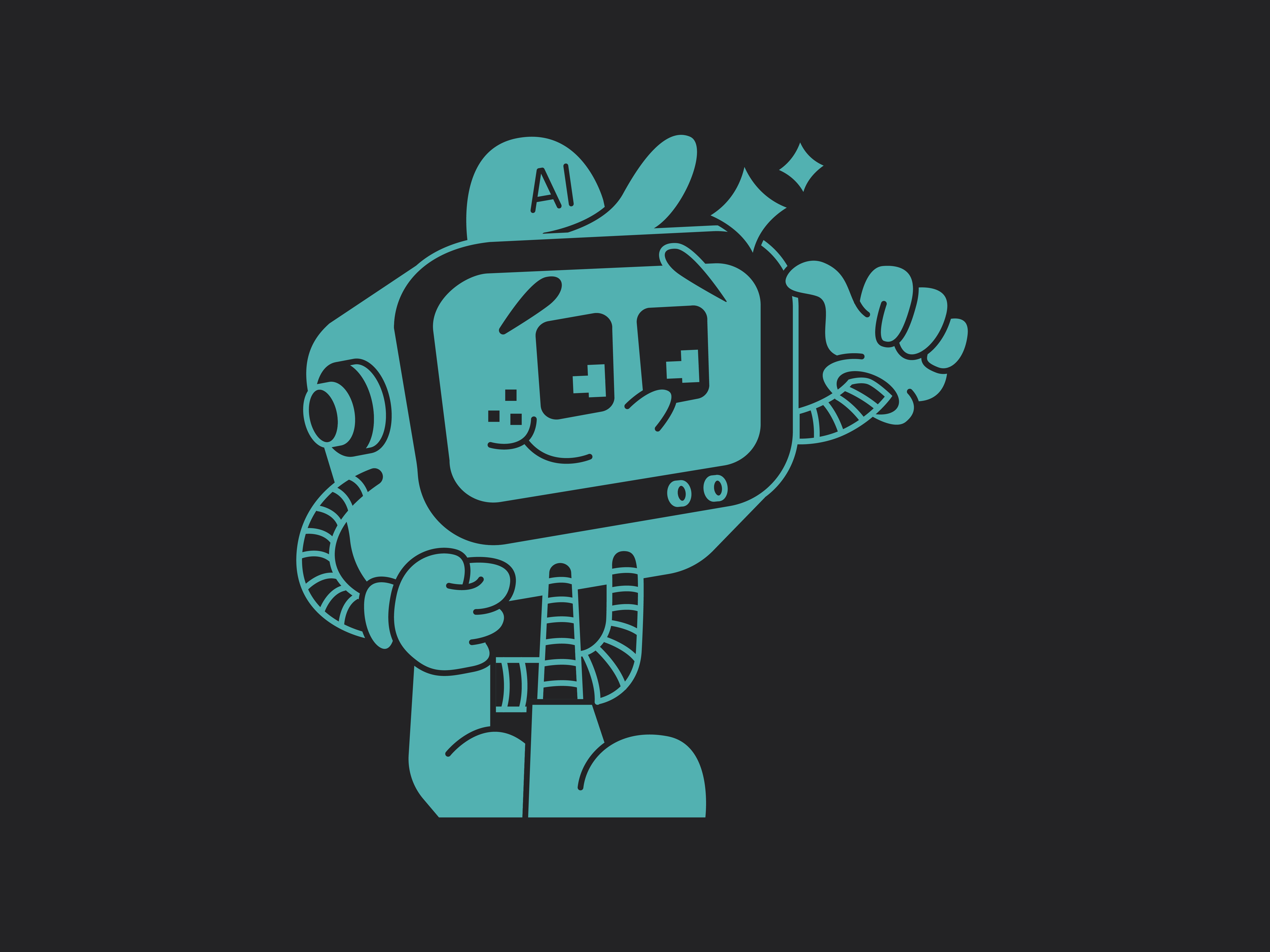 AI Coworker character design character illustration color design illustration merch design shirt design spot illustration