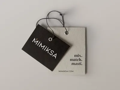 MIMIKSA Clothing Tags beauty clothing tag fashion indian logo design