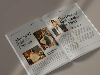 MIMIKSA Magazine Layout branding fashion indian logo design magazine magazine spread