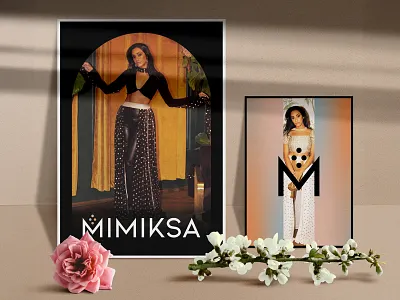MIMIKSA Posters beauty branding fashion indian logo desgin photography poster design posters skirts