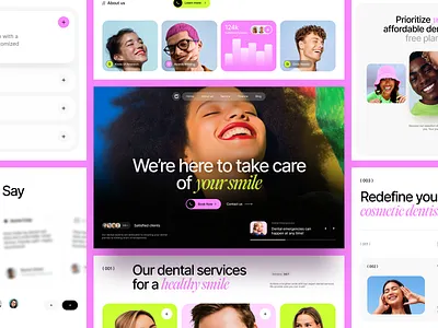 SMYL- Dental Care landing page dental care dental landingpage dental service dental website landing page redesign ui website