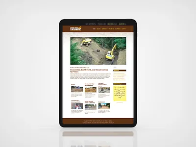 Hatter Creek Earthworks Website branding design graphic design ui ux web design web development website