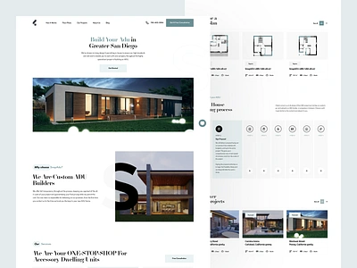 Building company | homepage branding build building building site clean construction construction ui construction ux design design ui design ux home web interface ledo ledo digital ui we design web site web ui web ux