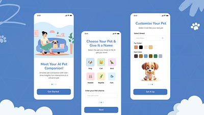 Pet Translator & Virtual Pet App 🐶🐱🎮 aiproduct catsoflinkedin designforgood dogsoflinkedin gamification petlovers pettech pettranslator productdesign uiux uxdesign