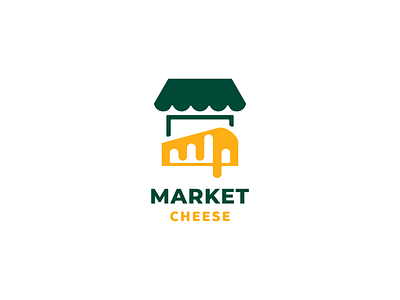 Market Cheese logo concept brand branding design graphic design illustration logo motion graphics ui ux vector
