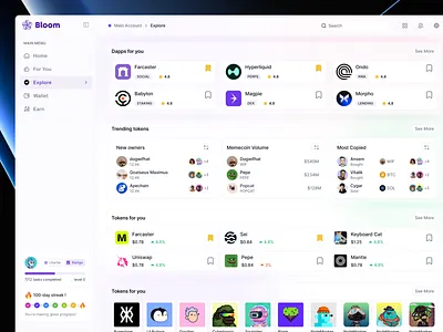 NFT Dashboard Design dashboard dashboard design design hr rumen minimal nft nft dashboard nft dashboard design nft design product product design saas saas app saas design social media ui ux web3