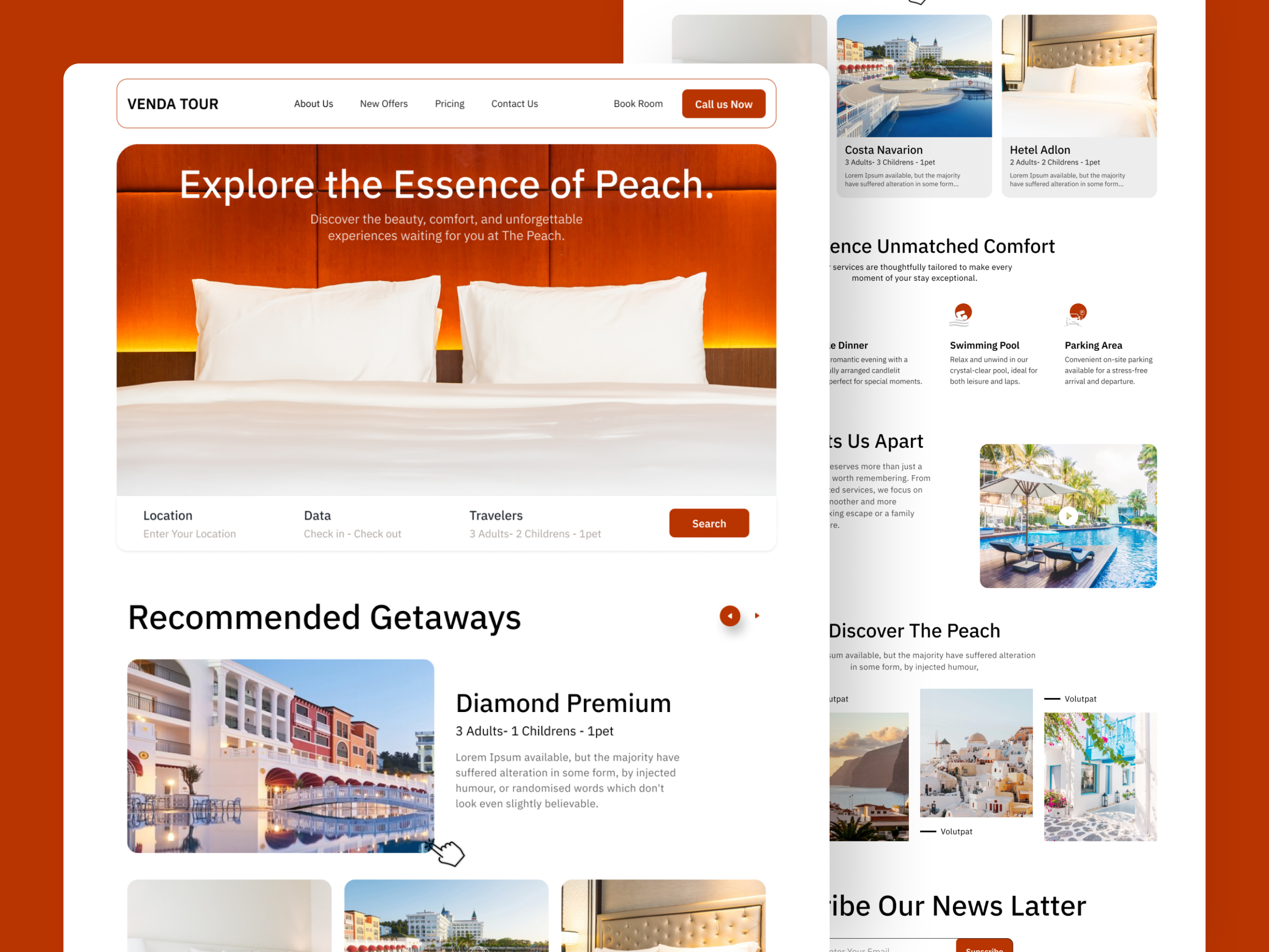 Example of Website Landing Page Design In Wordpress
