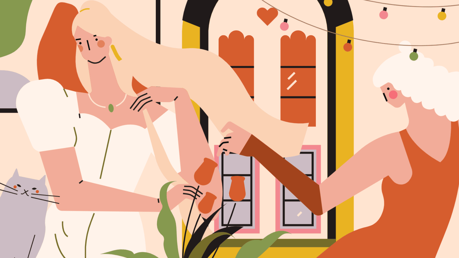 小园素作品：女孩的微光 design flat graphic design illustration vector