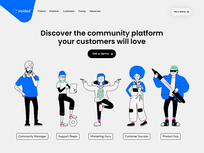 Character illustration landing page design character character design illustration landing page startup web design website