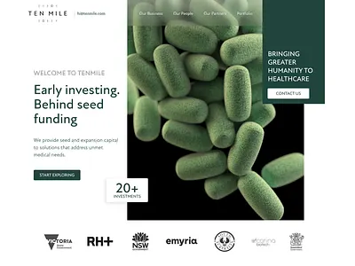 TEN MILE Web Page Concept concept design ui web website