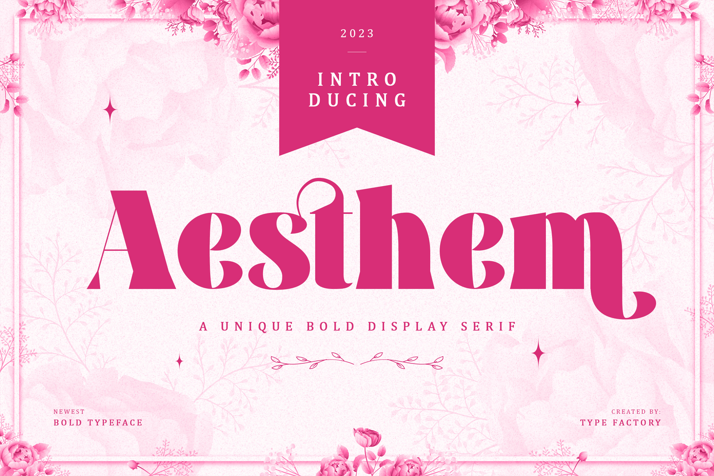 Aesthem - Unique Bold Display Serif apparel branding design display editorial font illustration logo modern poster quotes serif ui unique