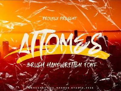 Attomes - Brush Handwritten Font brush decorative design display fashion font fun handwritten illustration ink modern new old paint trend typeface typography urban vintage web