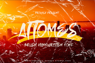 Attomes - Brush Handwritten Font brush decorative design display fashion font fun handwritten illustration ink modern new old paint trend typeface typography urban vintage web