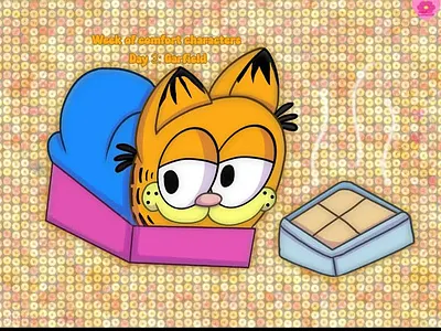 Week of comfort characters Day 3: Garfield art post art tag digital art drawing fan art illustration