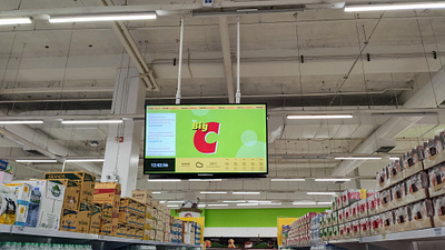 Big C - Aisle and cashier signage aisle signage big c