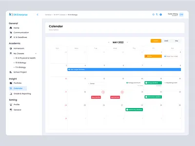 Insight - Calendar - Student app branding design graphic design illustration logo typography ui ux vector