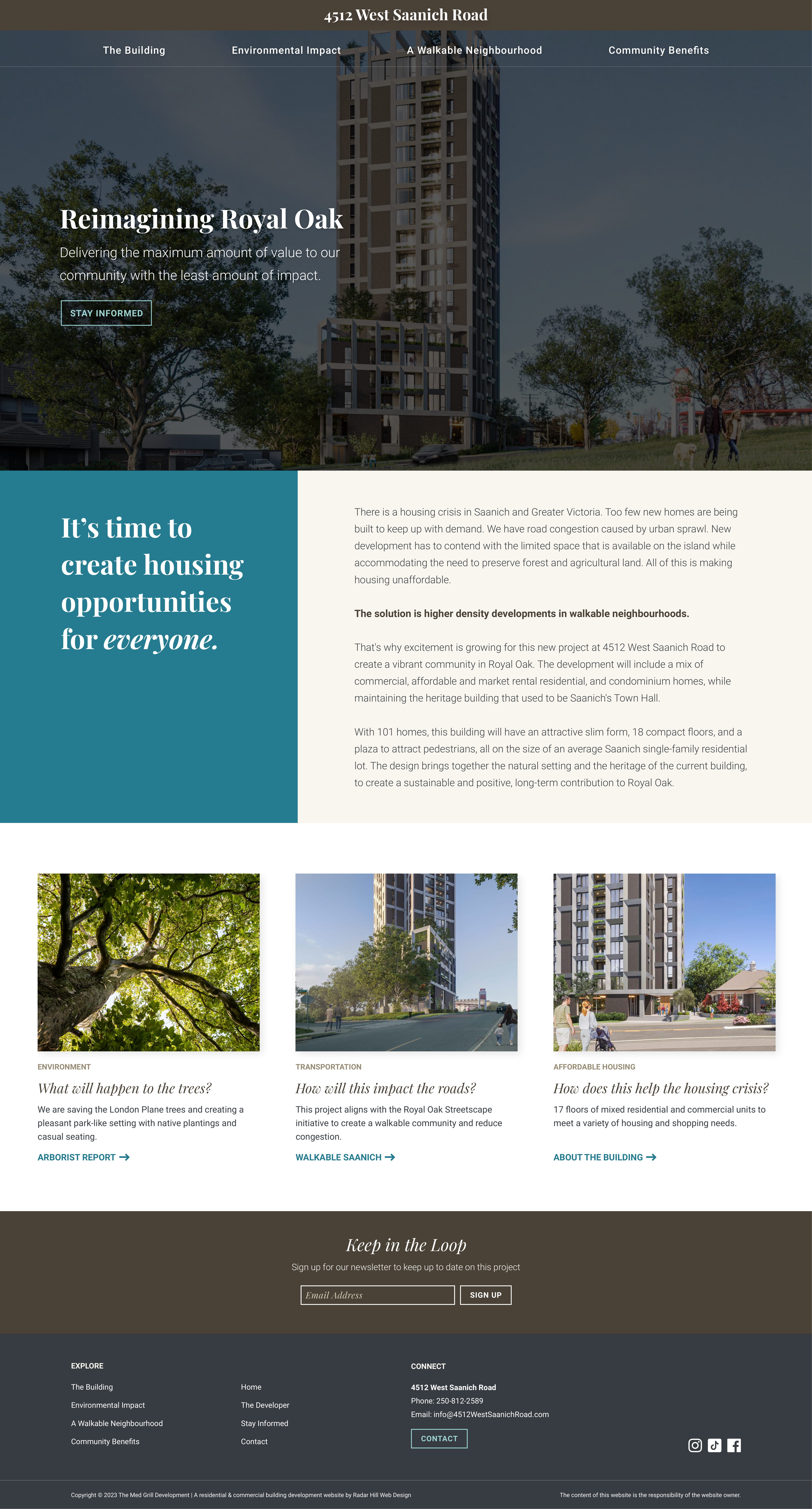 4512 West Saanich Road graphic design home page web design