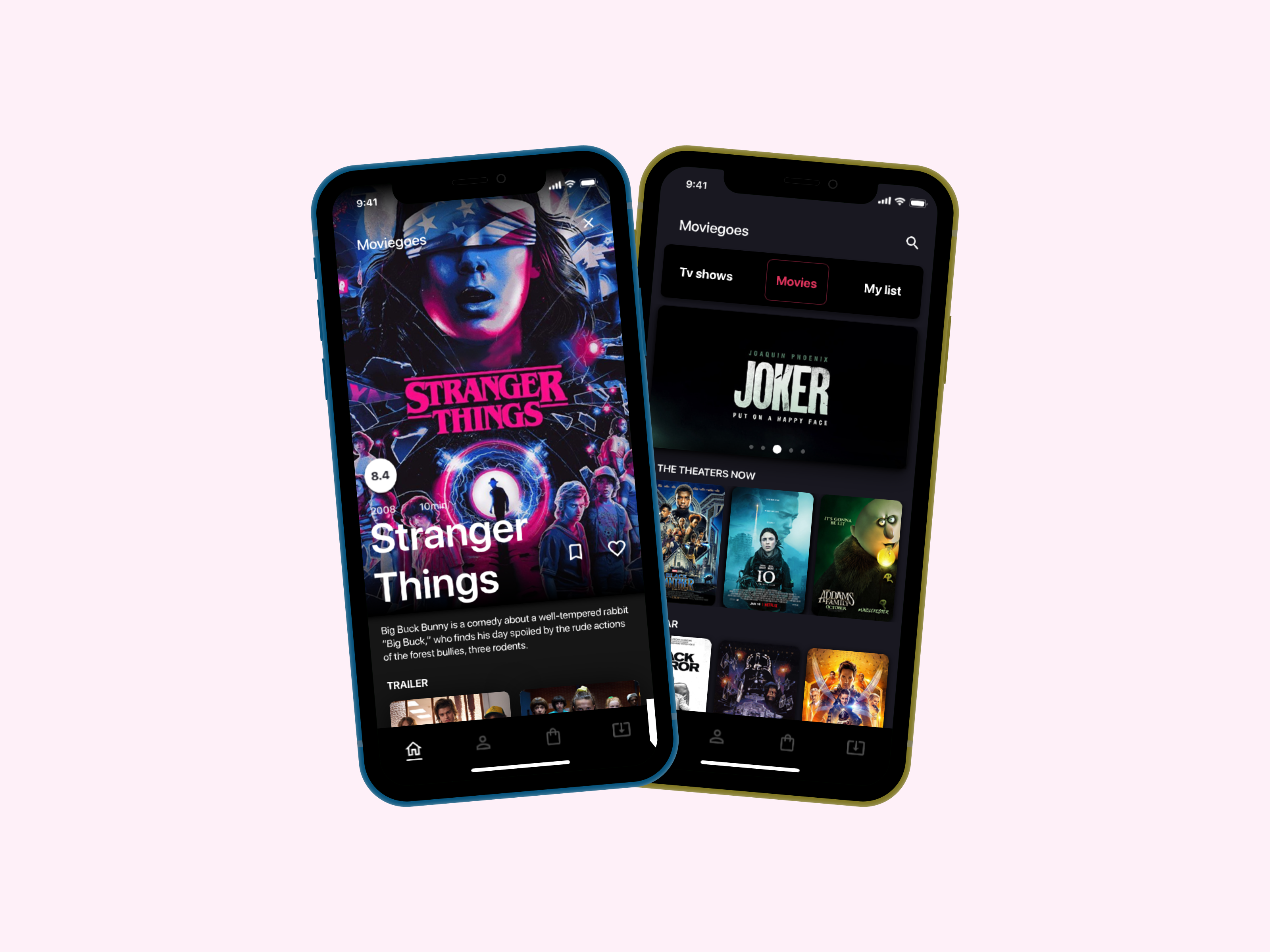 Moviegoes - User research & design animation app app design interface interface design motion graphics movies ui ui design ux ux deisgn