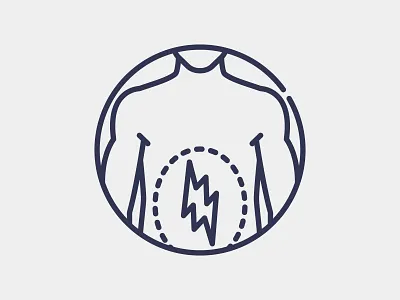 Abdominal Pain icon design graphic design health icon illustration logo stomach vector