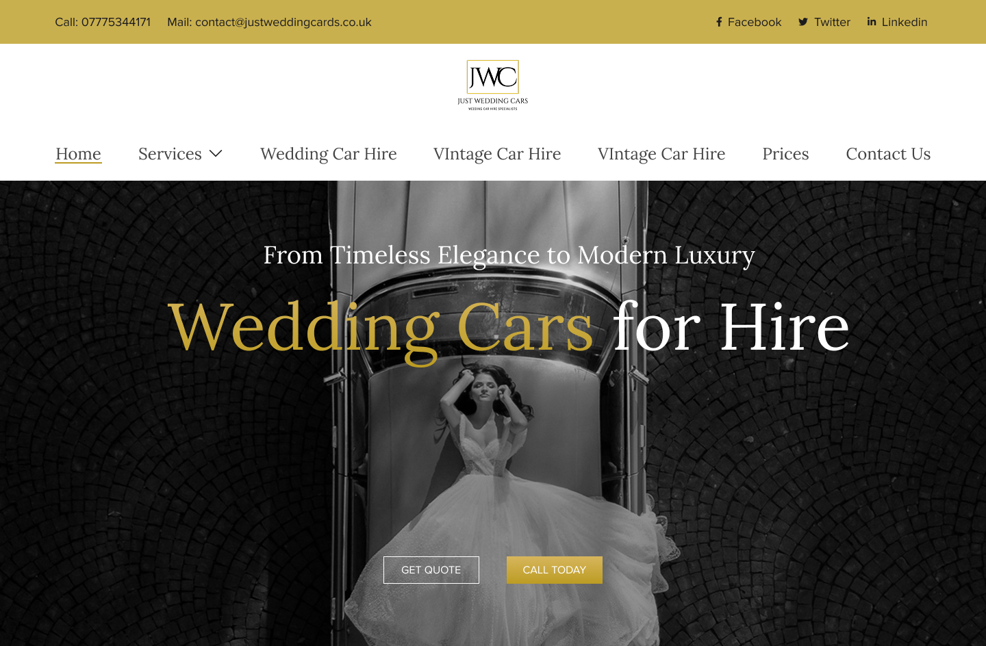 Example of Website Landing Page UI UX Design