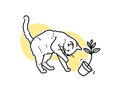 If you hear a crash, it wasn’t me. I was just examining gravity cartoon cat clothing fiverr illustration line minimalist pet simple vector